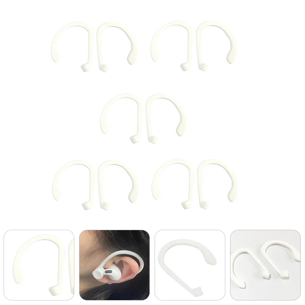 

Ear Wireless Hooks Hook Earhook Cover Earphone Holder Headset Silicone Earhooks Lost Anti Best Over Pro Earphones Sleeve