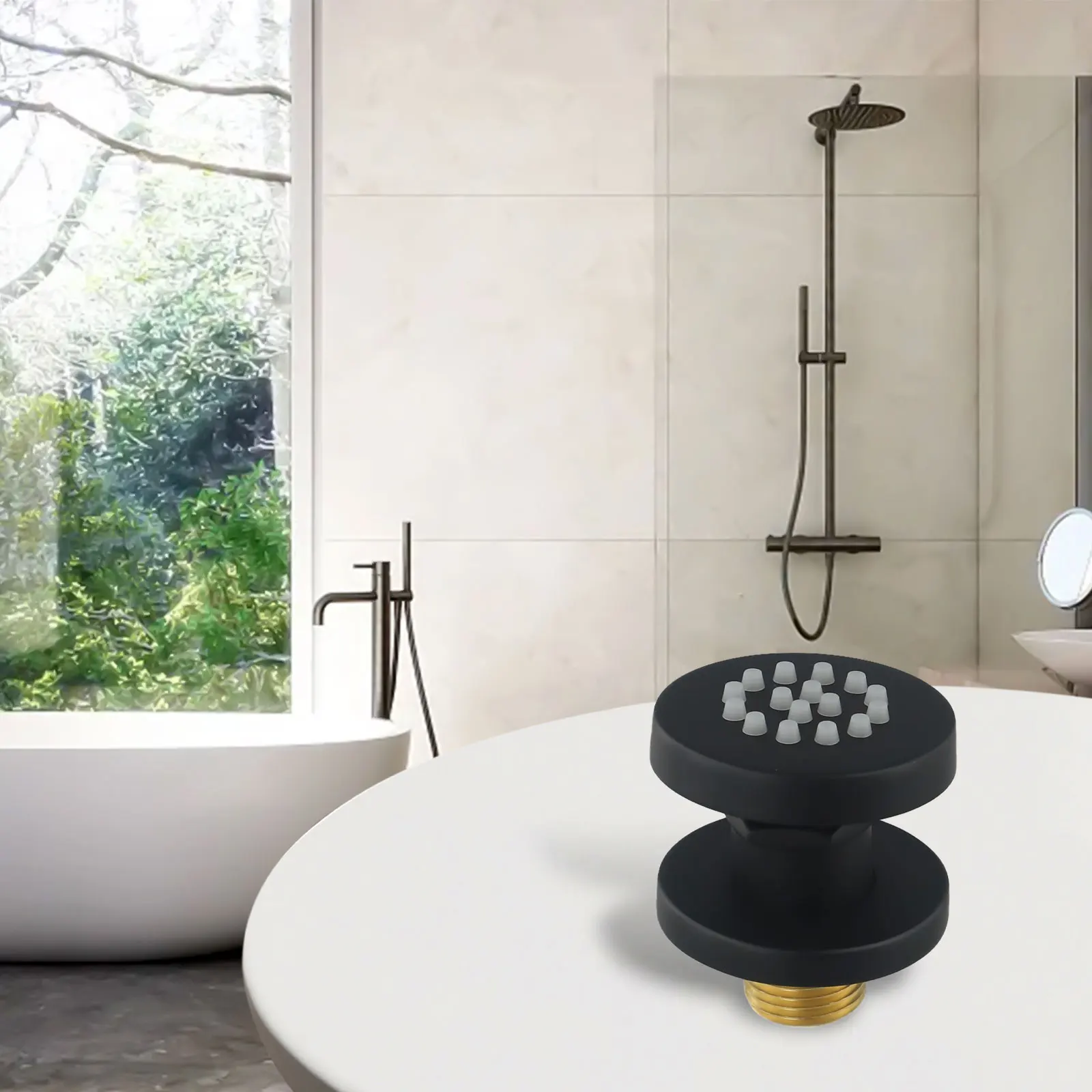 Вращающаяся насадка для душа Насадка Массажный спа Легкая яркость Ручная