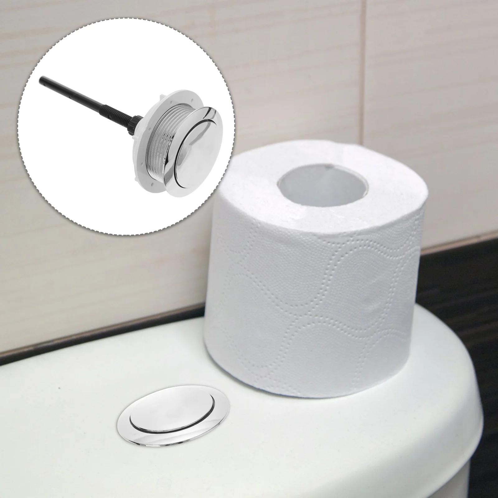 

Toilet Button Flush Tank Push Flushing Water Buttons Dual Replacementuniversal Lever Closestool Suppliesbathroompartshandle