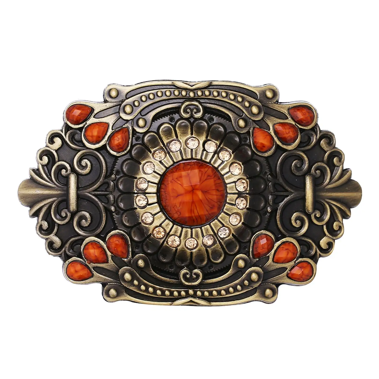 

Western Cowboy Buckle Metal Belt Buckles .5" Belts Handmade Replacement for Men