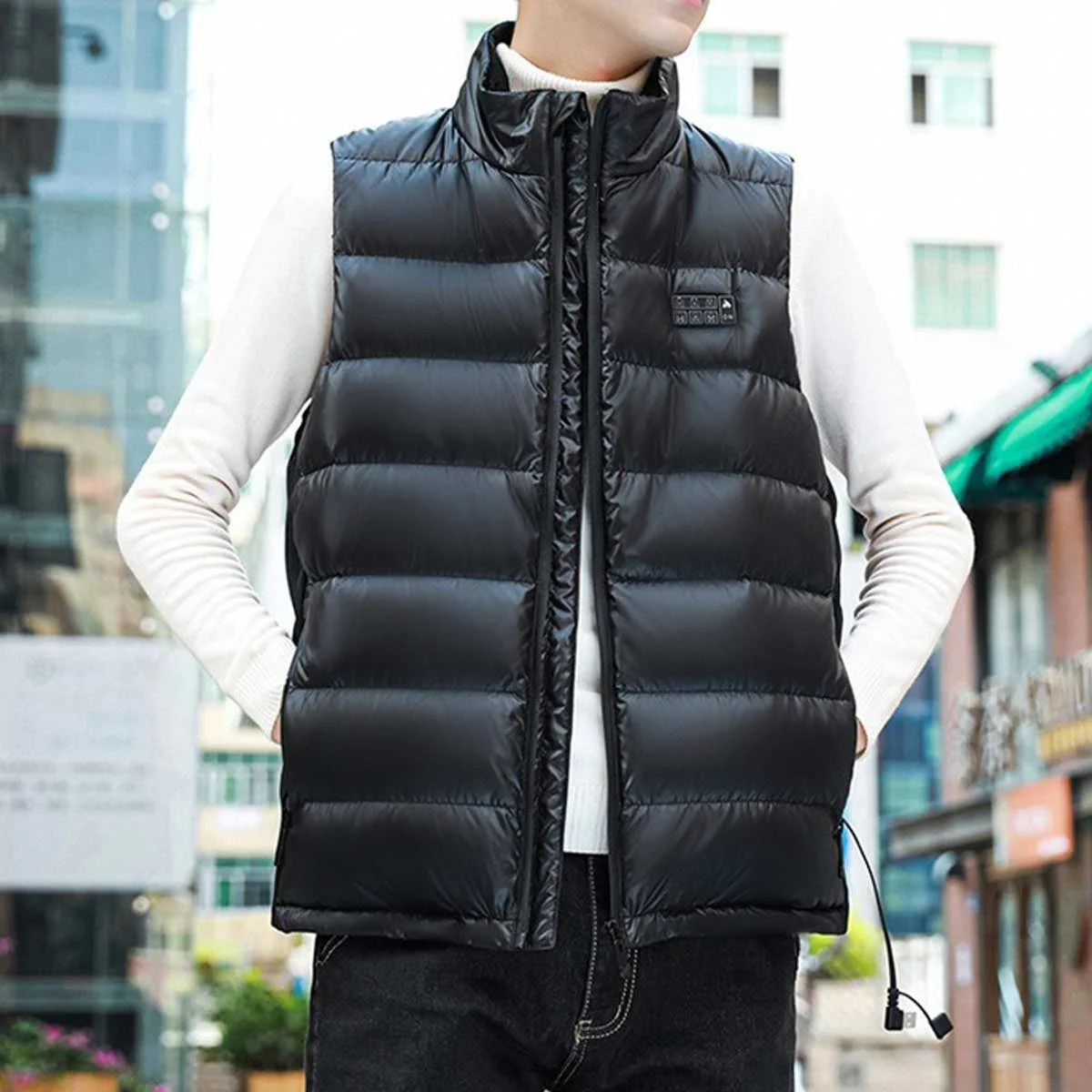 

New 15 Areas Heated Vest Men Women Usb Heated Jacket Heating Vest Thermal Clothing Hunting Vest Winter Heating Jacket Black