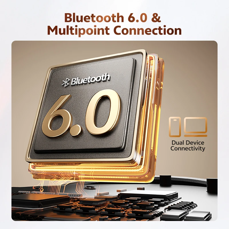QCY Crossky C50 Наушники-вкладыши Bluetooth 6.0 с двумя магнитами и открытыми наушниками Bass Boost Гарнитура 4 микрофона AI Clear Calls 35 часов IPX5 (art.: 3920d032e3f02) - 3920d032e3f02