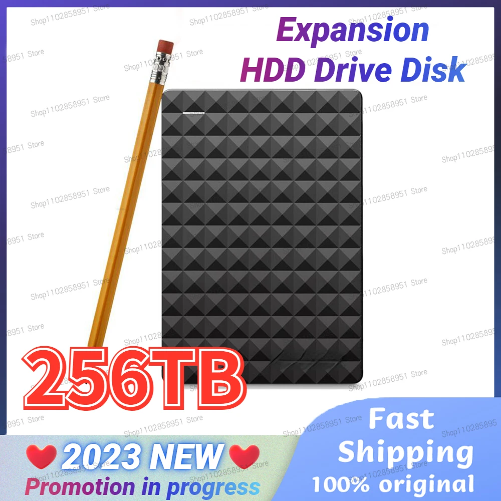 

New 256tb Expansion HDD Drive Disk 500GB 2TB USB3.0 External HDD 2.5"16tb 64tb Portable External Hard Disk 외장하드 for ps5 ps4