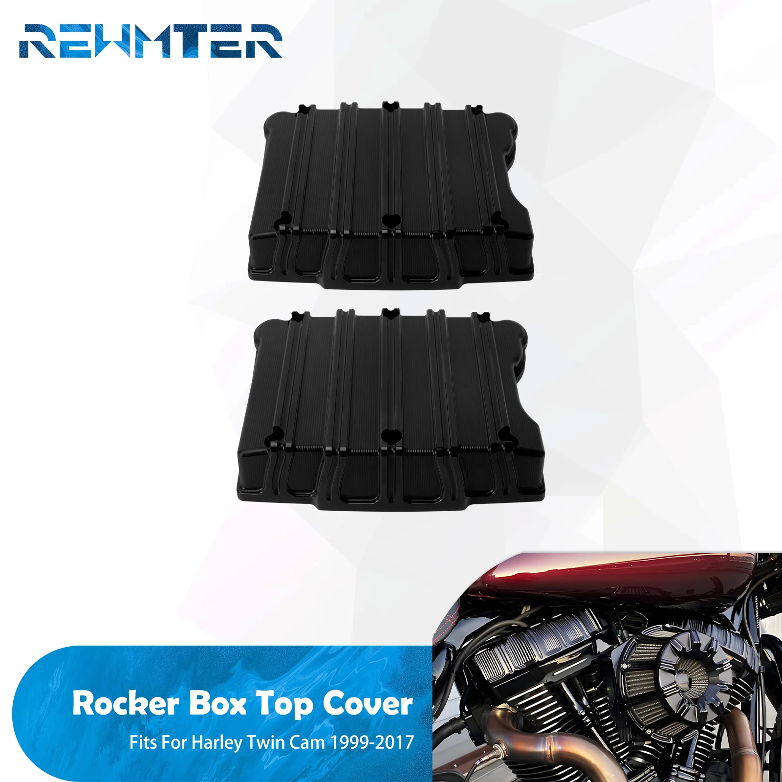 

Верхняя крышка двигателя мотоцикла, чехлы для Harley Twin Cam Softail FLSTC Tourig Electra Street Glide Dyna 99-17 с ЧПУ