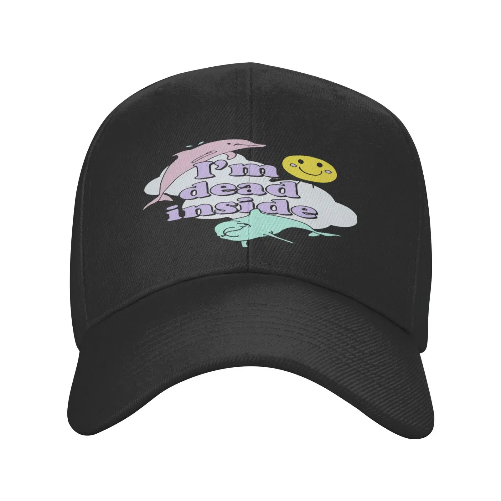 

I'm Dead Inside Cheerful Dolphins And Baseball Cap For Men Brazil Beanies For Men Winter Hat Men's Caps Beret Women Women's Cap