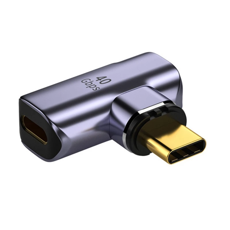 

Адаптер USB C Магнитный под прямым углом, 100 Вт, 40 Гбит/с