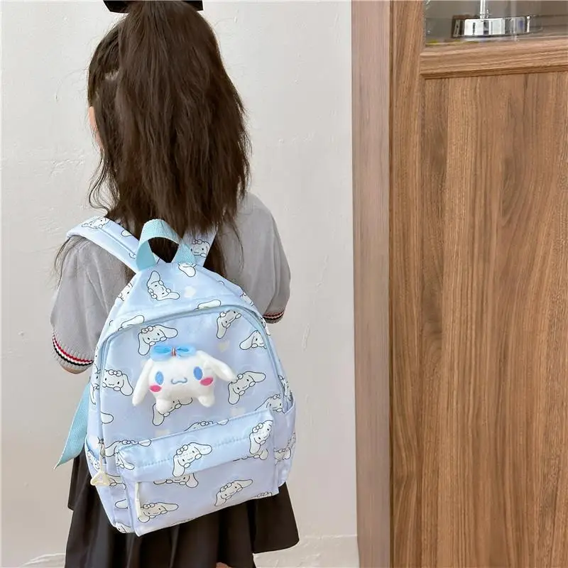 

Sanrio Kawaii Hello Kitty школьная сумка аниме Новый Cinnamoroll для студентов высококачественный нейлоновый тканевый рюкзак детский маленький рюкзак