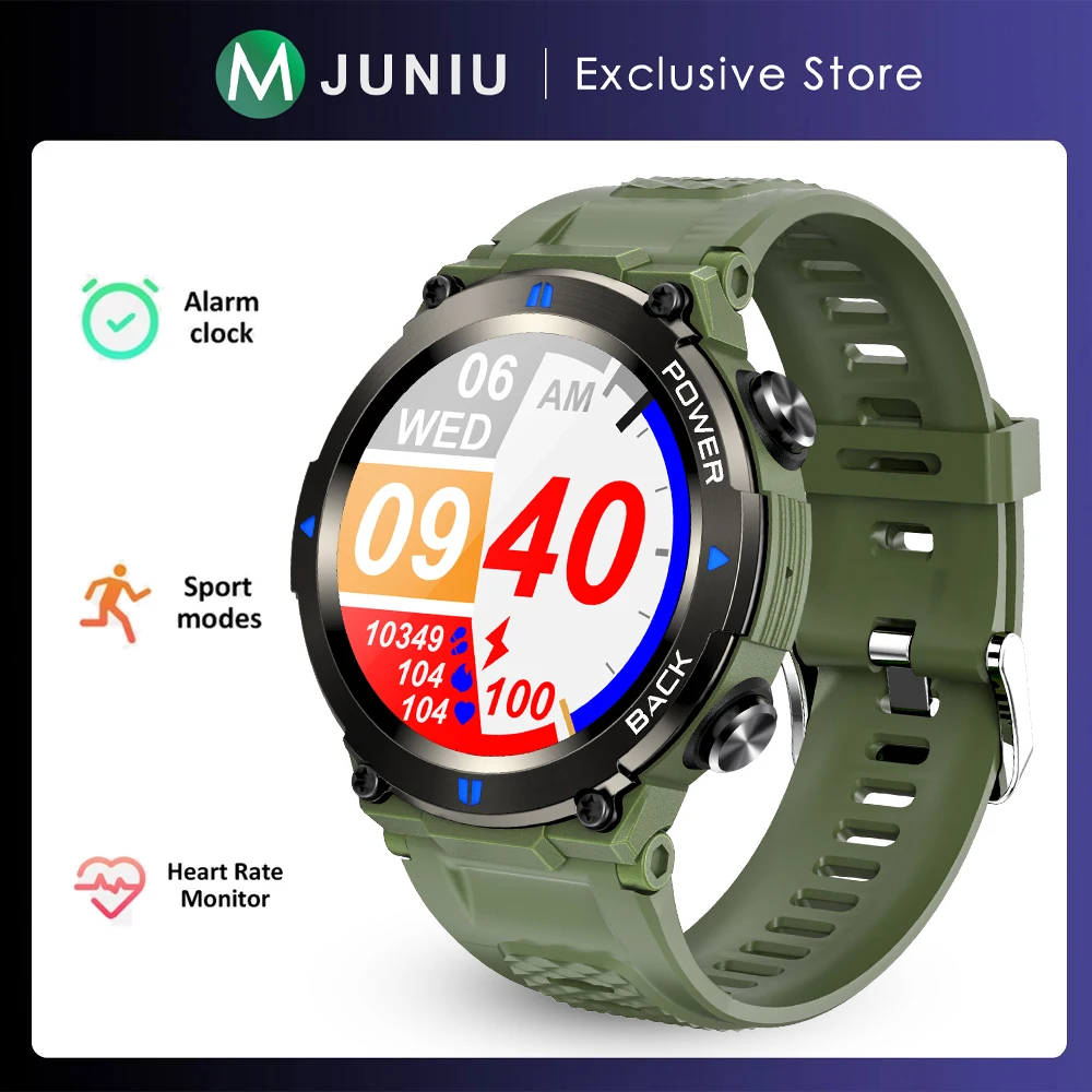 

Outdoor Watches Smart Watch Men 1.32inch Bluetooth Calls 400mAh Battery Heart Rate IP68 Waterproof Sport Smartwatch for Xiaomi