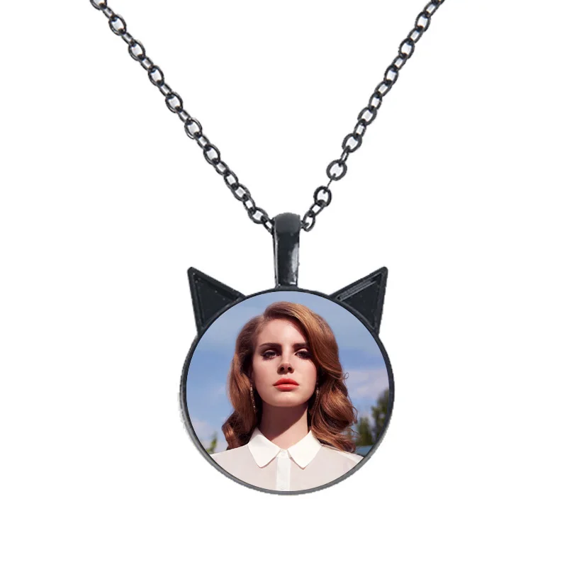 Ожерелье Лана Дель Рей певица для женщин классический постер стеклянный кабошон