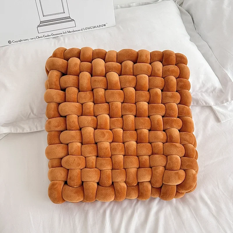 

Скандинавская Плюшевая Подушка, Мягкая Вязаная Подушка С Узлом, Декоративная Подушка На Спинку Сиденья Дивана Для Сна