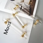 GOO-Ki акриловые ручки для ящиков разных размеров в современном стиле, Т-образная ручка для ванной комнаты, ручки для кухонного шкафа, дверная ручка