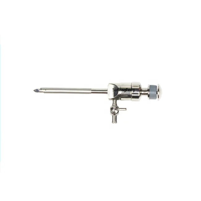

Laparoscopy surgery reusable detachable with sharped trocar and cannula with luer-lock connector