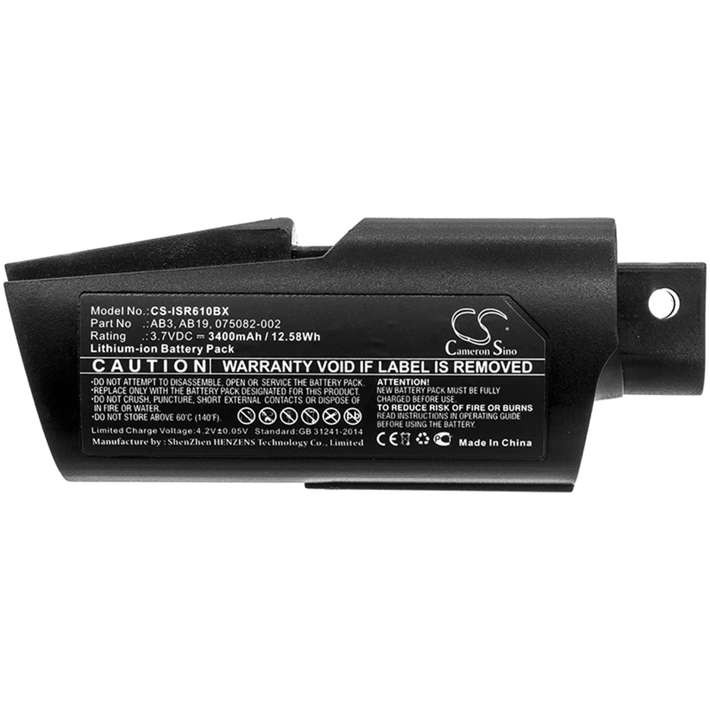 

Cameron Sino 3400mA Battery for Intermec IP30,SR61,SR61T 075082-002,AB19,AB3