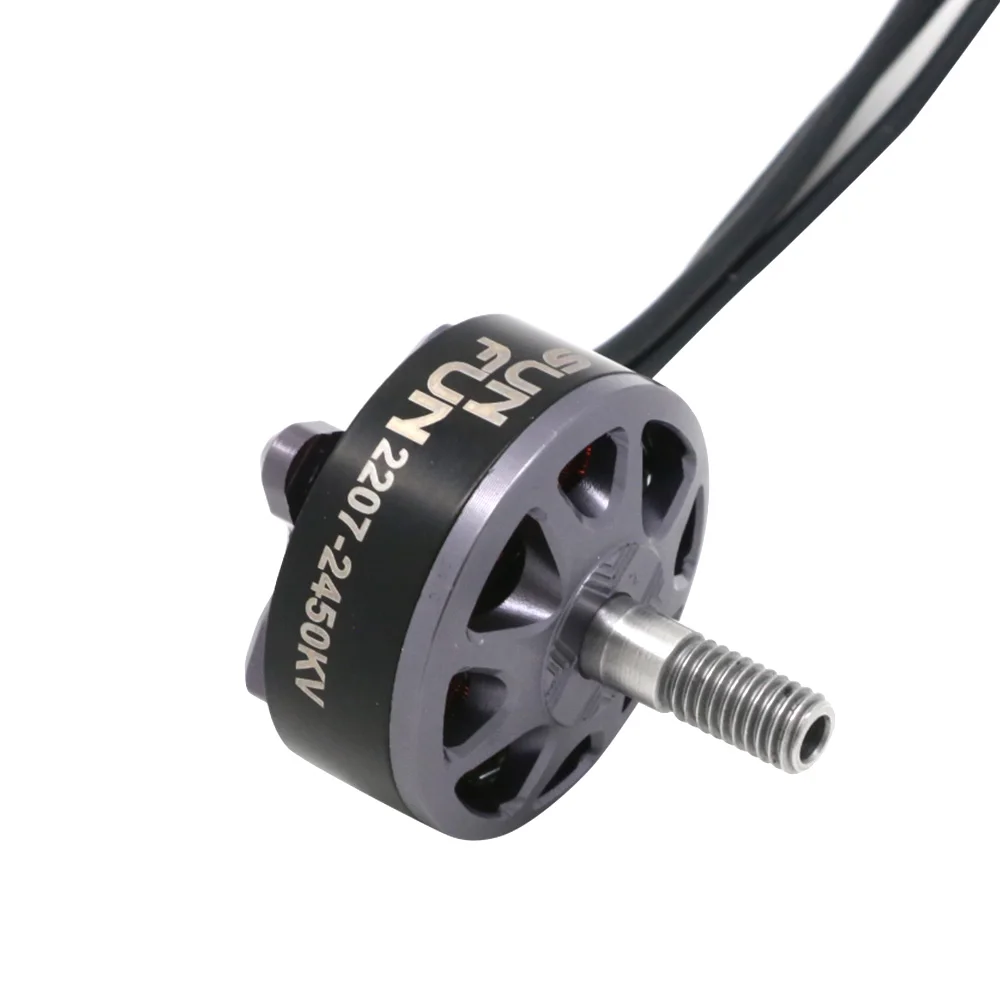 Гоночный бесщеточный двигатель SUN FUN 2207 1750KV 2450KV 2750KV 4-5S CW Thread FPV Для ру дрона