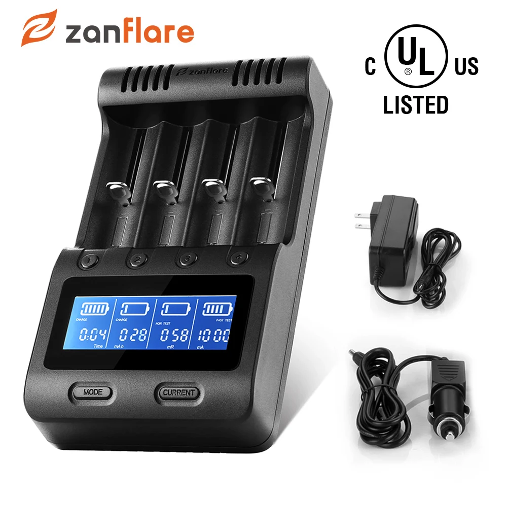 

Зарядное устройство для аккумуляторов 18650, 4 слота, 110 В переменного тока