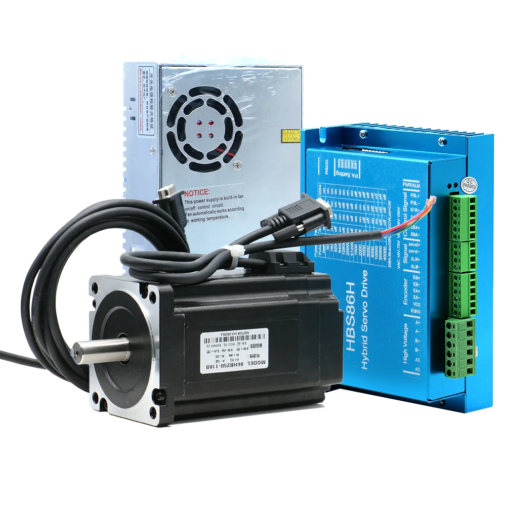 Шаговый двигатель HLTNC Nema34 с драйвером HBS86H | AliExpress
