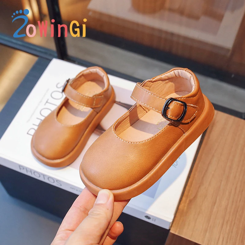 

Туфли Мэри Джейн, винтажная повседневная обувь для девочек, круглый носок, удобные, для начинающих ходить девочек, размеры 23-34