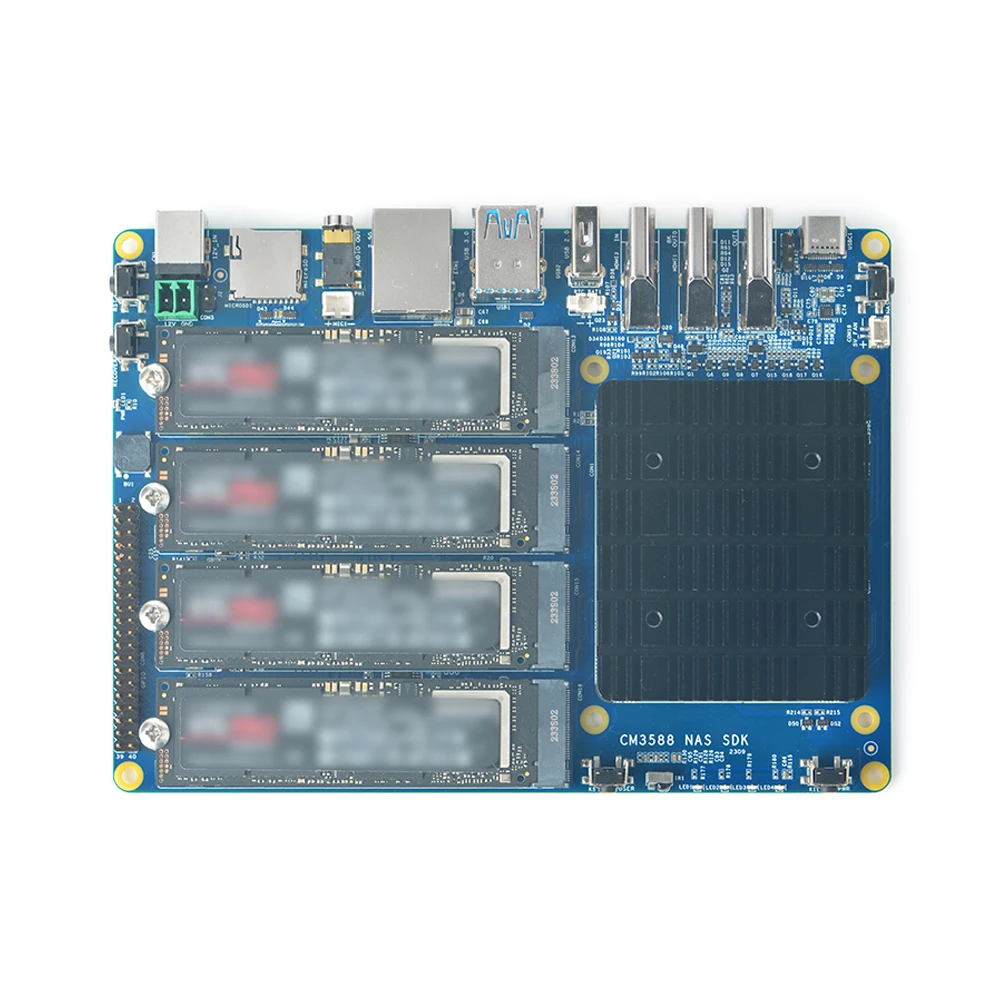 Фото Плата разработки CM3588 Встроенный контроллер PCIe 2,5G Ethernet Rockchip RK3588 Комплект NAS Поддержка OpenWrt, Android, Ubuntu, Debian №4