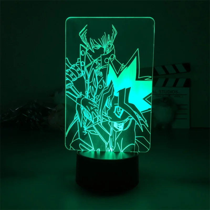 

Night Lamp Alarm Clock Base Light Duel Monsters Japanese Anime Manga Bedroom Table Birthday Present Decorative Colorful Kids