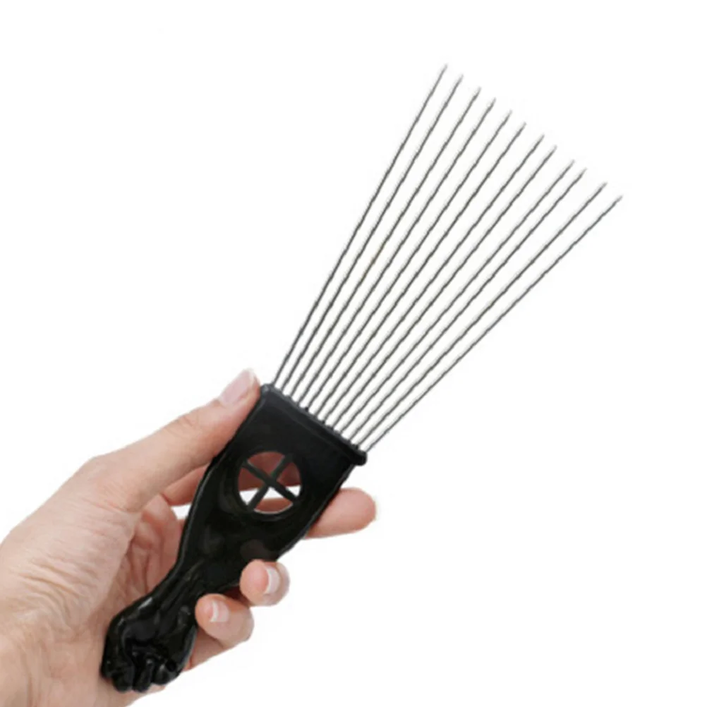 

2pcs Hair Pick Metal Picks for Afro Hair Hair Picks for and Men Afro Combs Fist Pick for Hair Comb for Hair Styling Brush