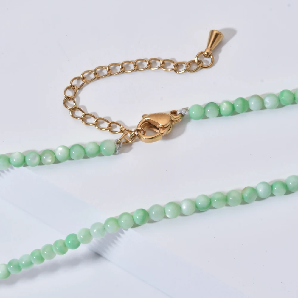 ZMZY оптовая продажа 3 мм натуральный пресноводный корпус бусины чокер Круглый