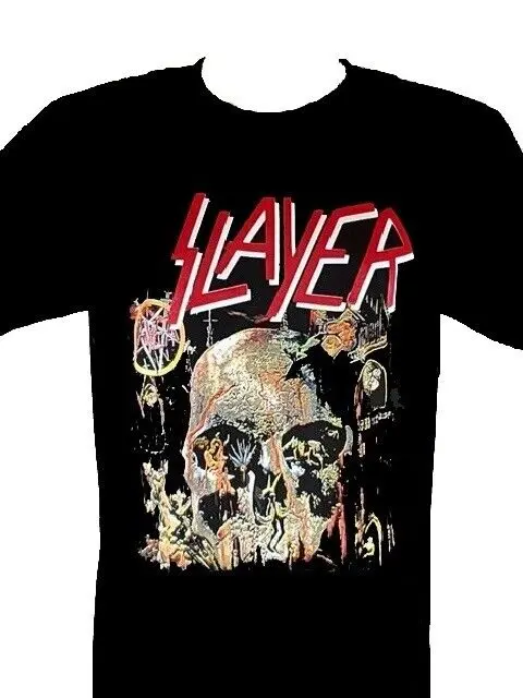 Черная футболка SLAYER с надписью SOUTH OF HEAVEN