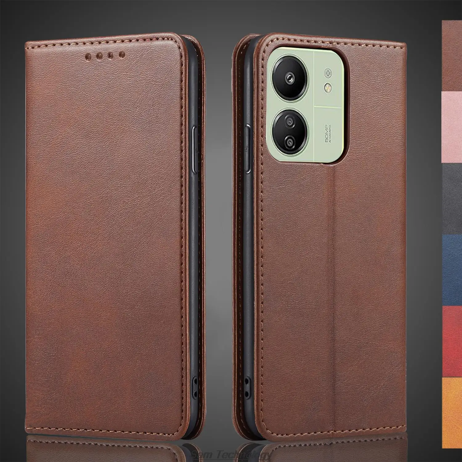 

Magnetic attraction Leather Case for Xiaomi POCOPHONE POCO C65 Holster Flip Cover Case Wallet Phone Bags Fundas Coque