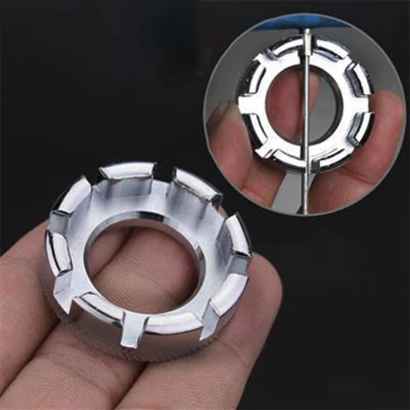 

6-8 Way Grooved Bike Spoke Nipple Wrench Mtb Road Bike Rim Adjuster Wrench Galvanized Repair Service Tool Key Portable Tool 2022