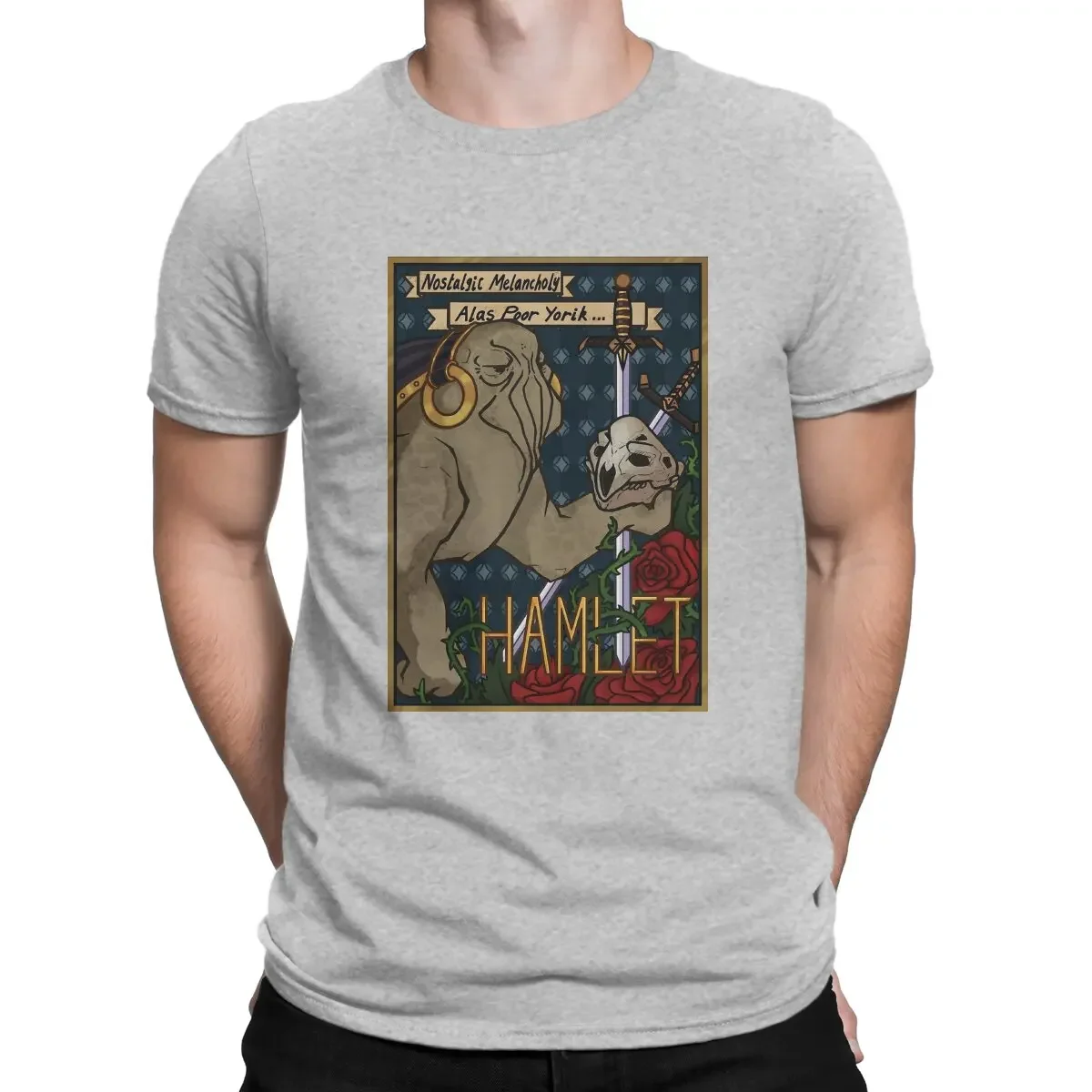 Тяжелая Мужская футболка Elcor Гамлета одежда с эффектом масс из чистого хлопка