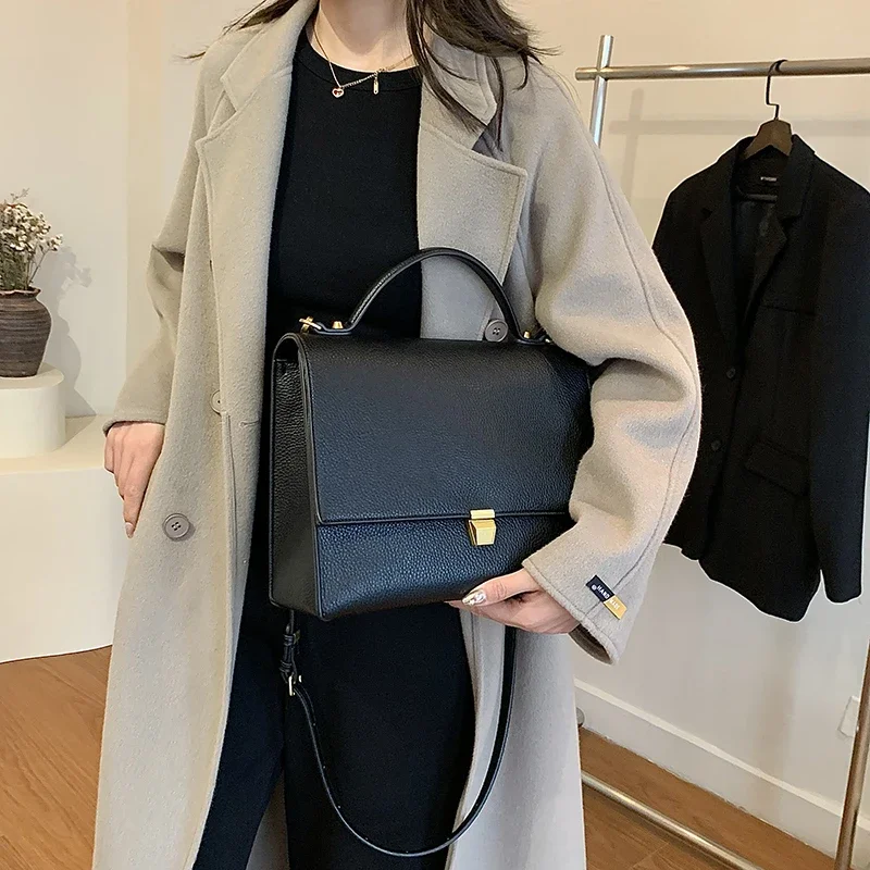 Осень-зима винтажная женская сумка на одно плечо качественная искусственная