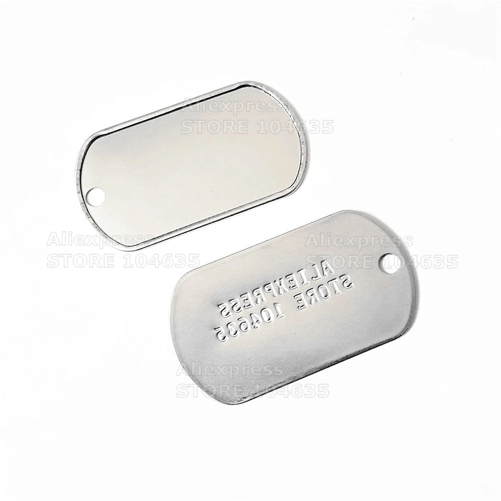 Чистая бирка для собак из нержавеющей стали военная идентификационная домашних