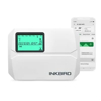 inkbird wifi outdoor smart sprinkler controller programmable 8 zones automatic irrigation system seasonal adjust and rain bypass