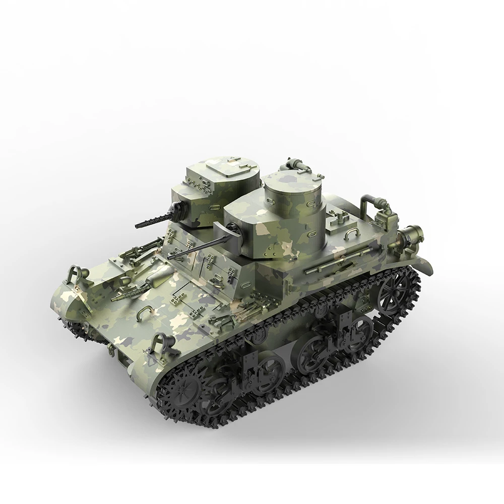 

SSMODEL 76502 v1.7 1/76 3D Printed Resin Model Kit US Light Tank M2A2