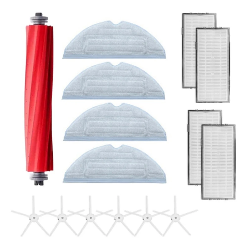 

For Xiaomi Roborock S7 T7S T7SPlus Filter Detachable Rubber Main Brush/Cover Mop Cloth Side Brush Vacuum Cleaner Part