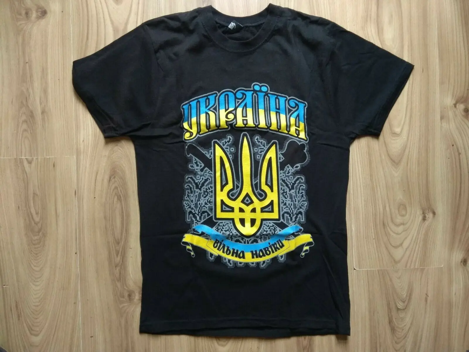 

Ukrainian Trident Symbol National Ukraine Tshirts Short Casual O-Neck Men Clothing S-3XL