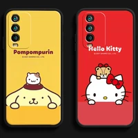 hello kitty kulomi phone cases for xiaomi redmi 10 note 10 10 pro 10s redmi note 10 5g back cover coque soft tpu carcasa