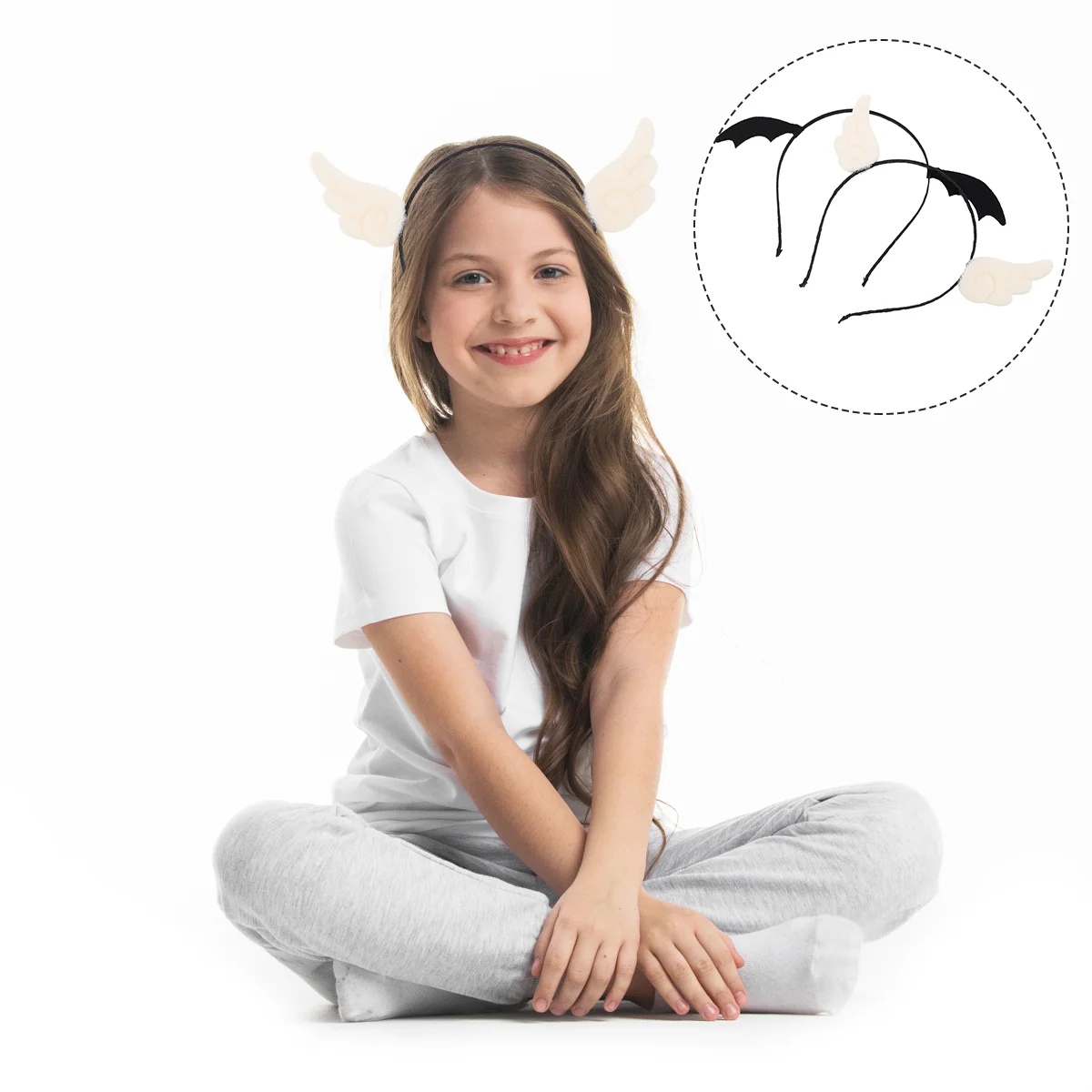 

Wing Hair Hoop Headbandangelmasquerade Festival Decoration Cosplay Party Costume Girls Kawaii Accessories Girl Children Kids