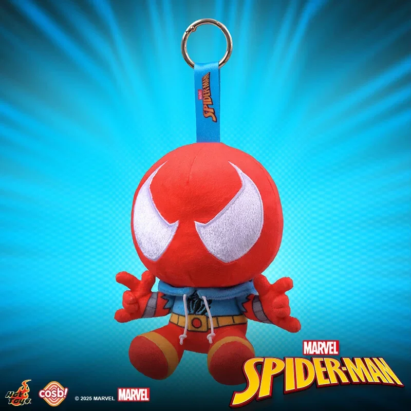 Фото Новая серия Hot Toys Marvel Spider-Man Cosbi: плюшевый брелок-фигурка в закрытой коробке (Blind Box) — подарок на день рождения для фанатов №4