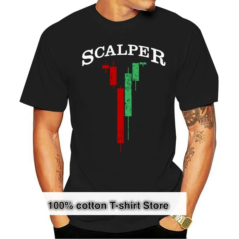 

Scalper T-Shirt Bearish Bullish Trader Investor Fun Analyst Investment Banker Cotton Tee Shirt Newest Fashion