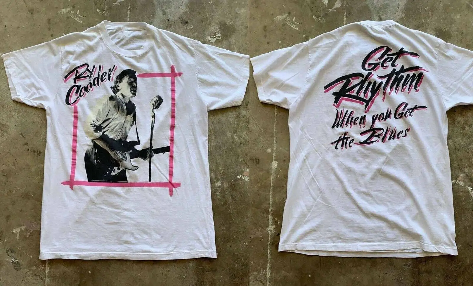 2 стороны RY COODER получить ритм альбом рубашка белый классический унисекс S-5XL LI861