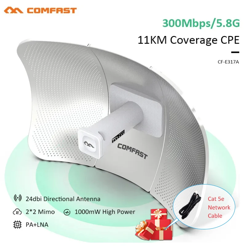 Доступны в русском зарубежном складе дальнего действия открытый CPE 300-900 Мбит/с 2 4G