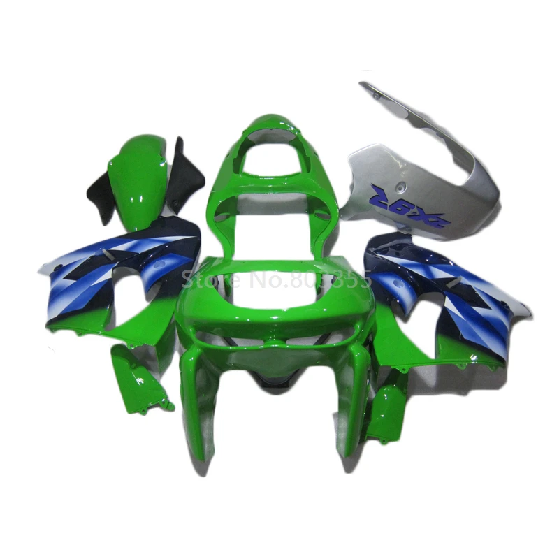 

Fit For 1998 1999 Kawasaki ZX9R Grateful Green Blue Silver Fairings zx9r 98 99 Injection Replace fairing Body Frame FR03
