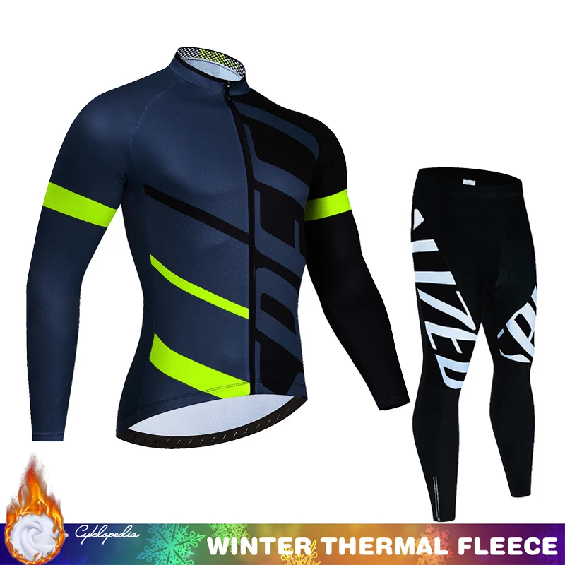Зимняя велосипедная Джерси мужской термальный флисовый нагрудник спортивный