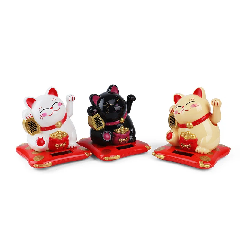 Lucky Cat Wave Fortune Neko Кассовый аппарат Декор для дома и офиса автомобиля