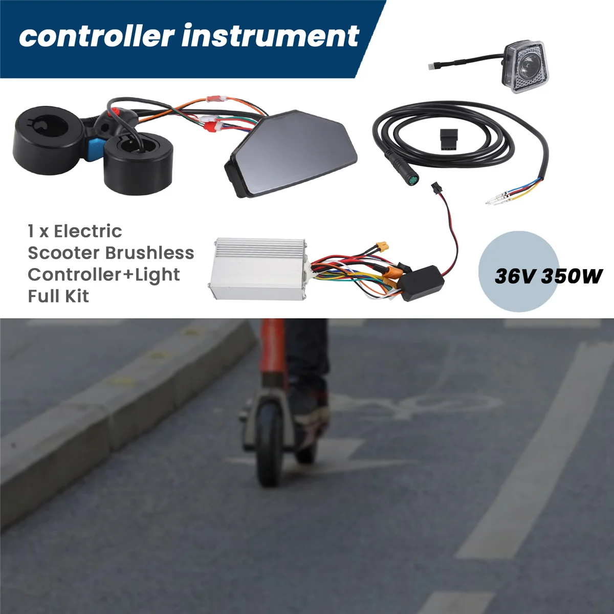 Модернизированный бесщеточный контроллер электрического скутера 36 В 350 Вт +