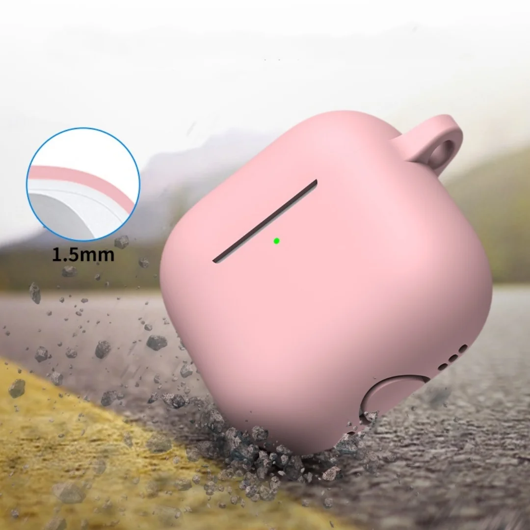 Anti Shock Candy Color Silicone Case For Apple AirPods 2 3 Pro 4 Earbuds Cover