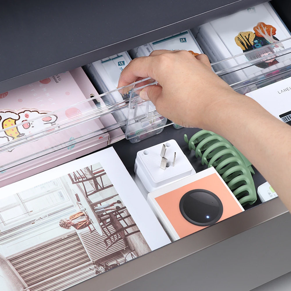

2Pcs Drawer Organizer Divider Adjustable Household Storage cabinet Combination Partition Underwear Socks Sundries New Hot