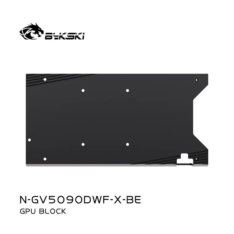 Фото Водоблок Bykski N-GV5090DWF-X для видеокарты GIGABYTE RTX5090D GAMING / WINDFORCE OC 32G, медный радиатор для ПК с водяным охлаждением №3