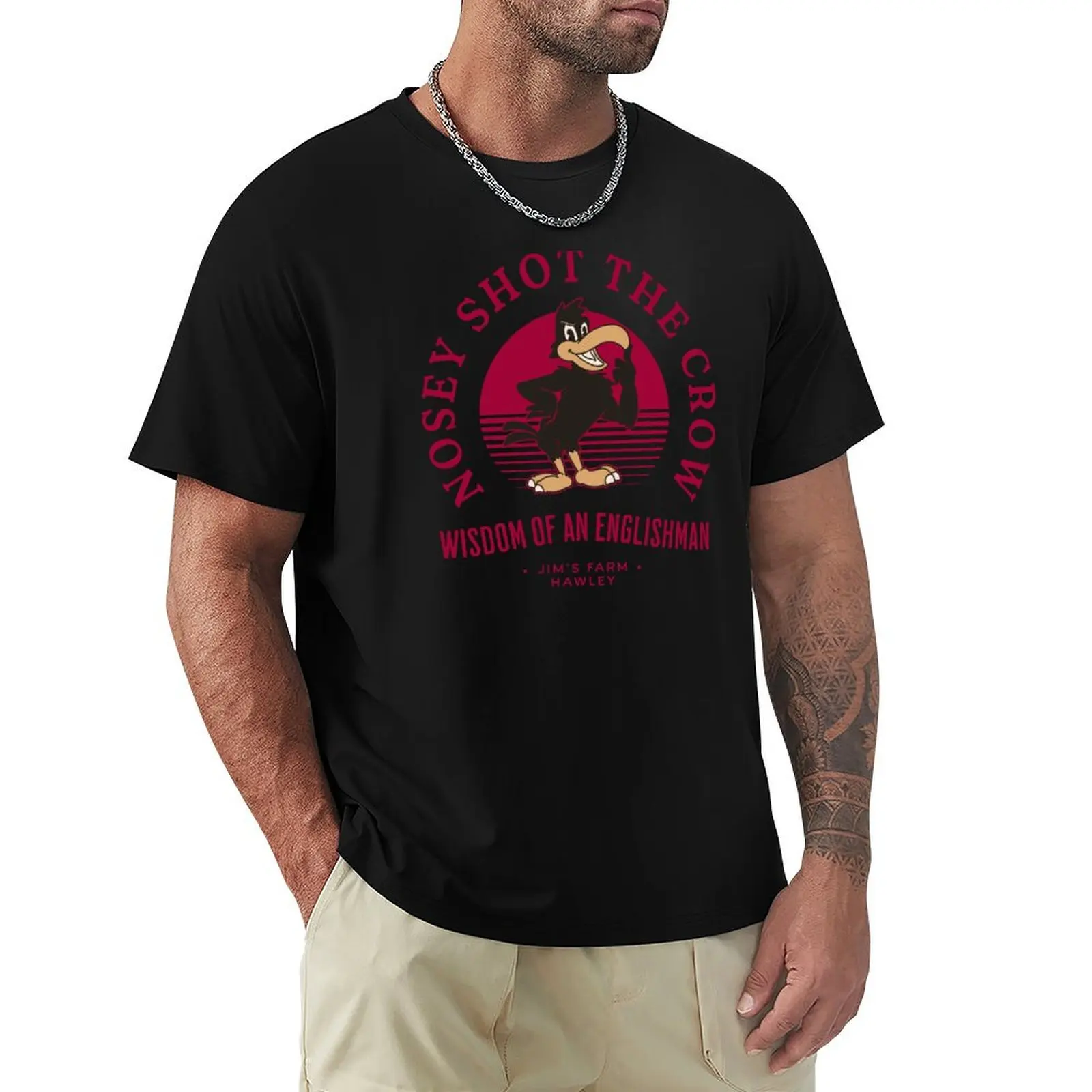Фото Nosey Shot The Crow, Brassic, Farmer Jim, Steve Evets, Hawley Футболка большого размера для повседневной носки №1