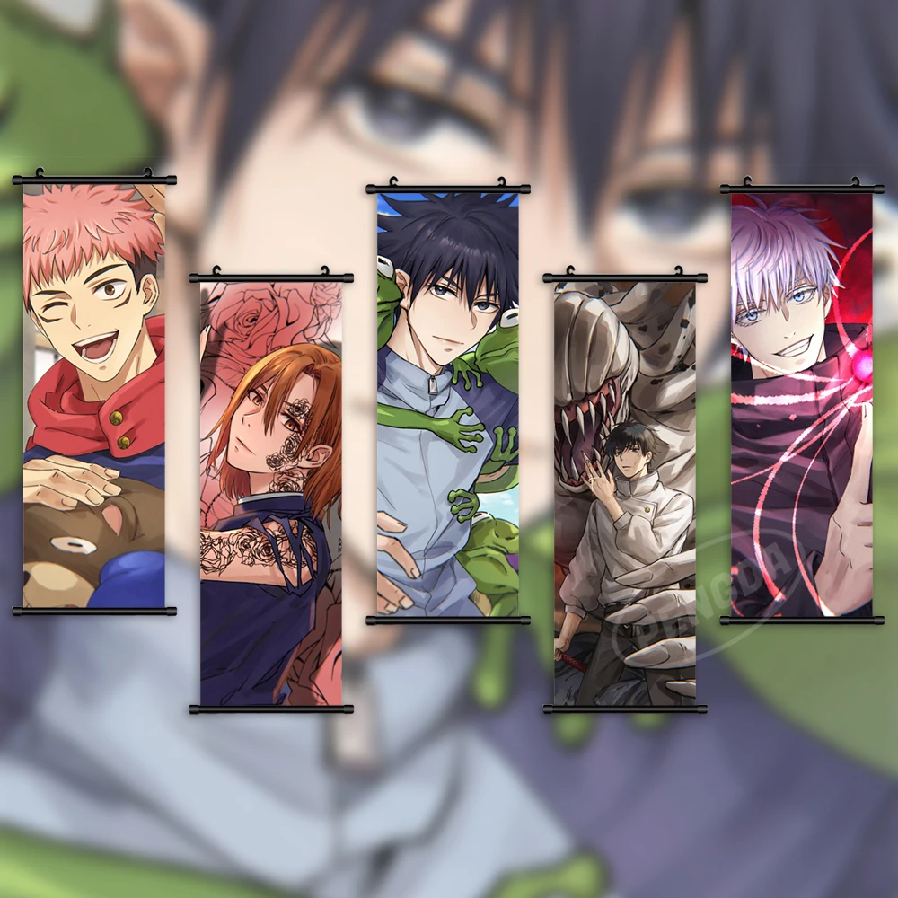 

Wall Artwork Jujutsu Kaisen Canvas Gojo Satoru Pictures Itadori Yuji Painting Print Anime Poster Hanging Scrolls Home Decoration